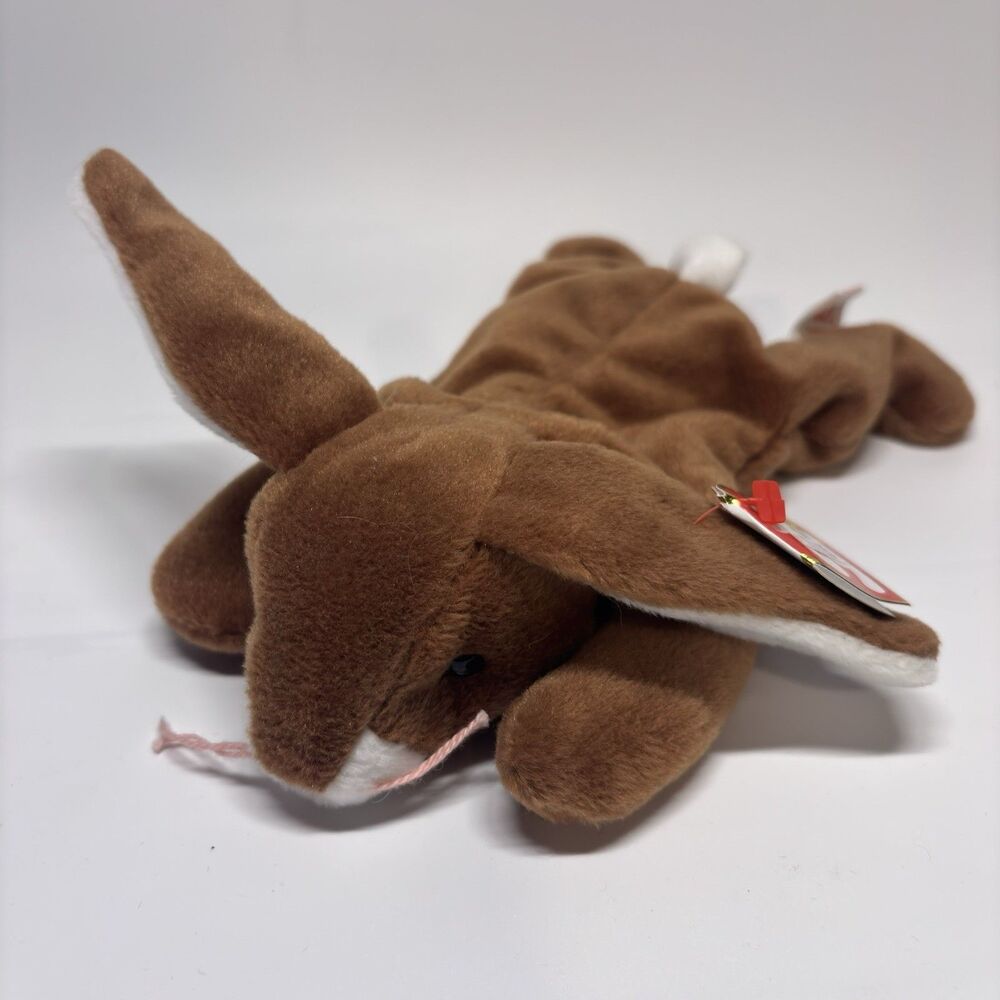Ty Beanie Baby Ears the Bunny 1995 Vintage Retired Plush Style 4018 Original Tag